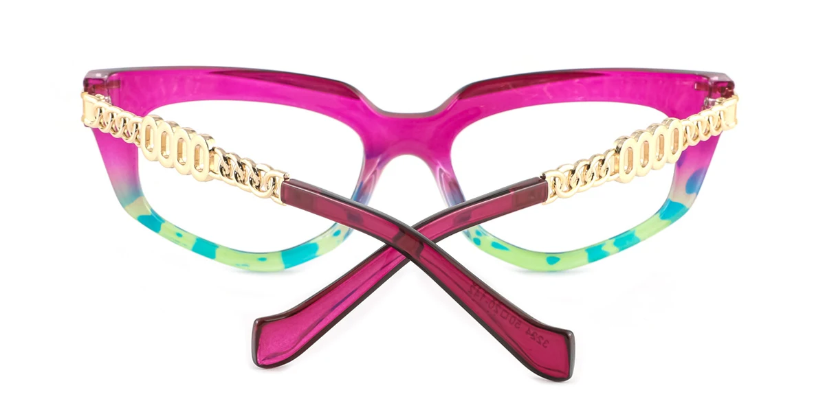 Purple Cateye Gorgeous Custom Engraving Eyeglasses | WhereLight