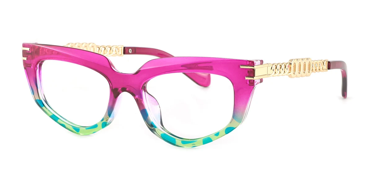 Purple Cateye Gorgeous Custom Engraving Eyeglasses | WhereLight