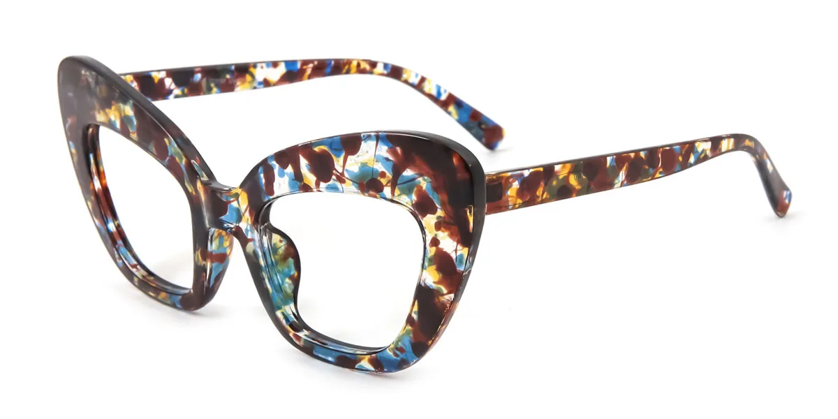 Floral Cateye Unique Gorgeous Custom Engraving Eyeglasses | WhereLight