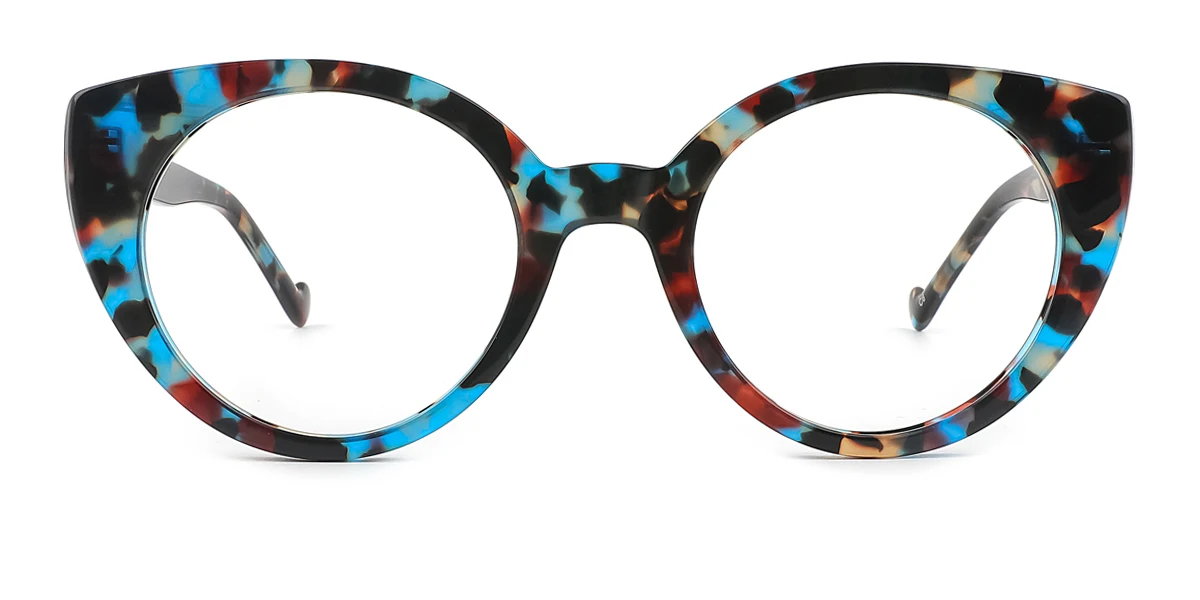 Floral Cateye Retro Unique Gorgeous Custom Engraving Eyeglasses | WhereLight