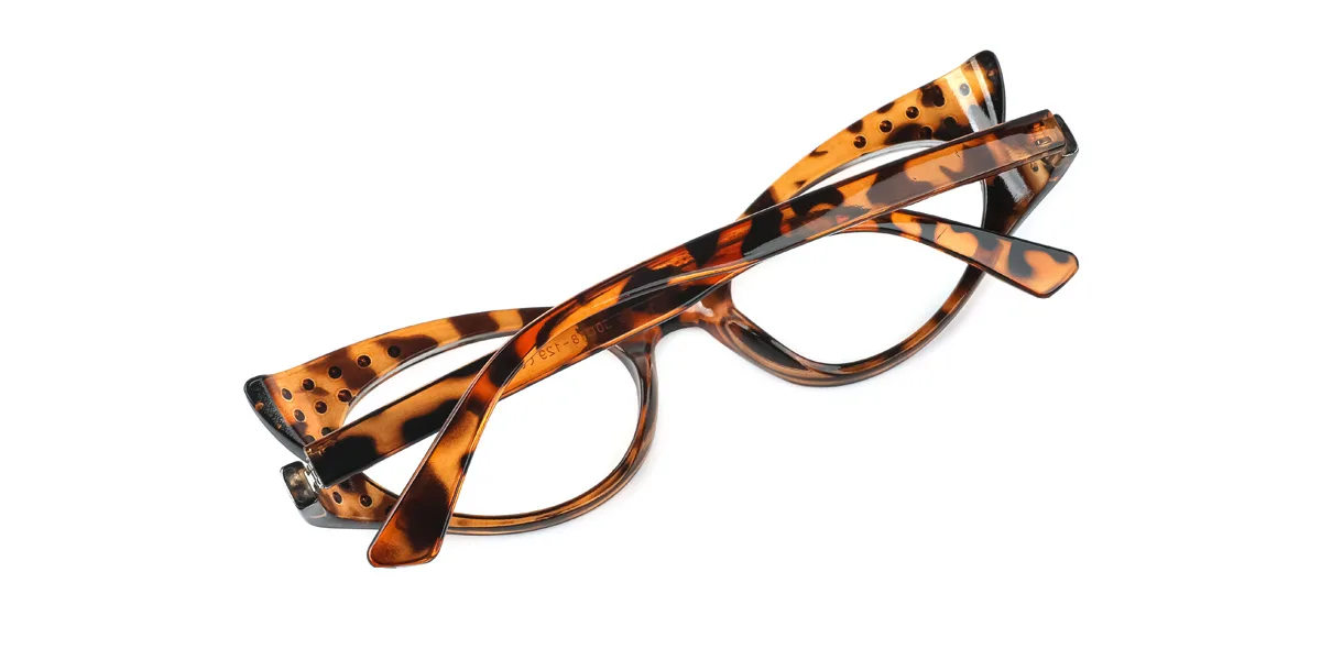 Tortoiseshell Cateye Unique Gorgeous Rhinestone Custom Engraving Eyeglasses | WhereLight