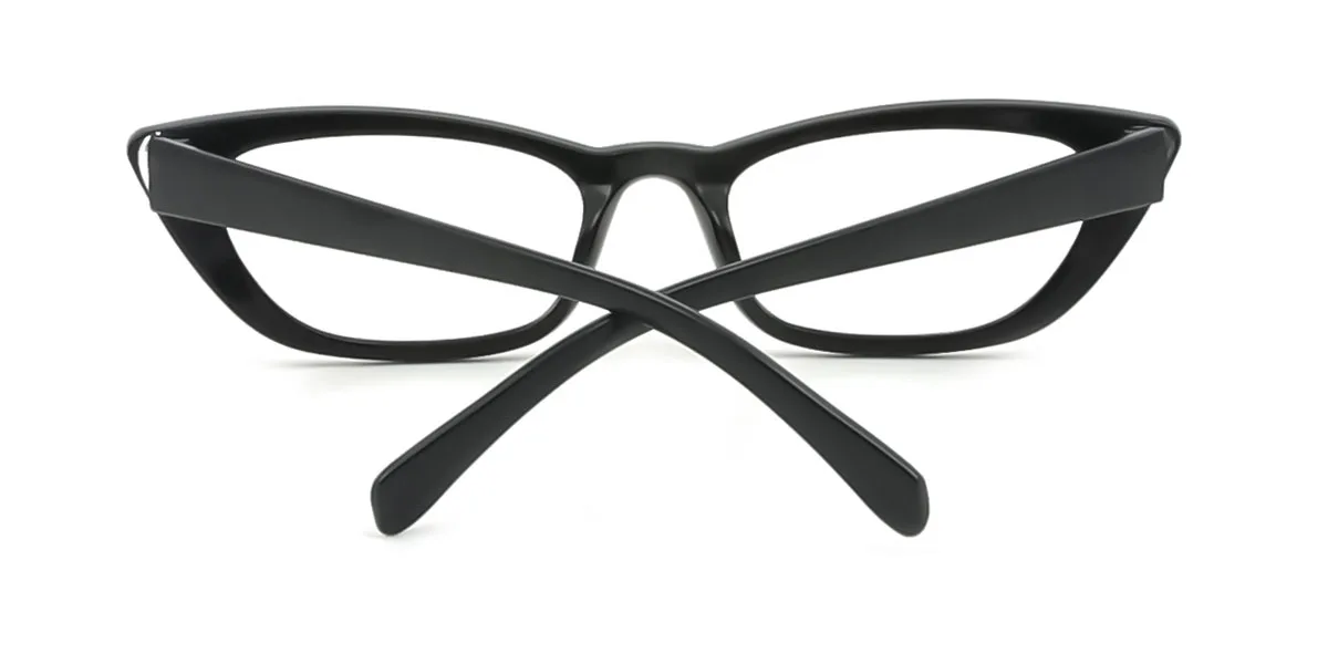 Black Cateye Unique Gorgeous Rhinestone Custom Engraving Eyeglasses | WhereLight