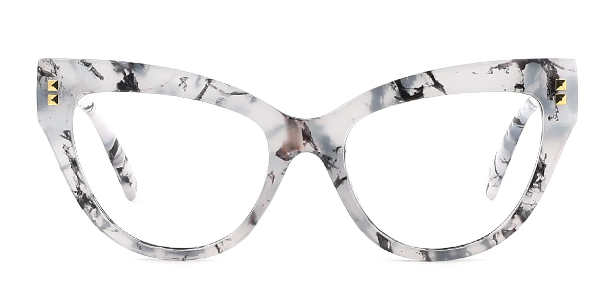 Floral Cateye Classic Unique Gorgeous Custom Engraving Eyeglasses | WhereLight
