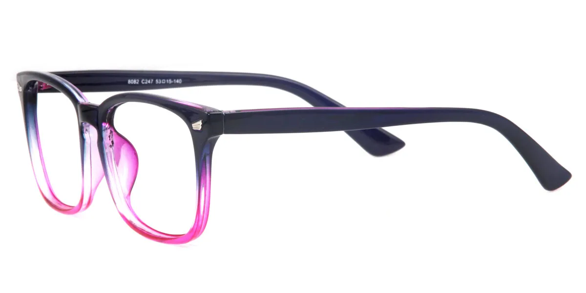 Purple Oval Classic Custom Engraving Eyeglasses | WhereLight