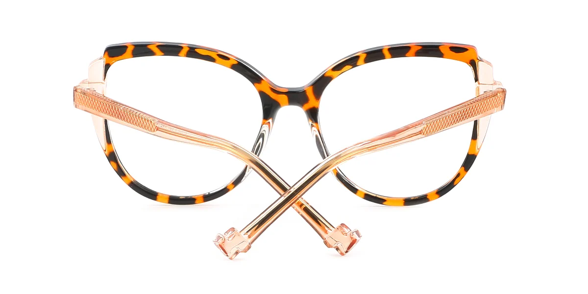 Tortoiseshell Cateye Classic Retro Spring Hinges Custom Engraving Eyeglasses | WhereLight