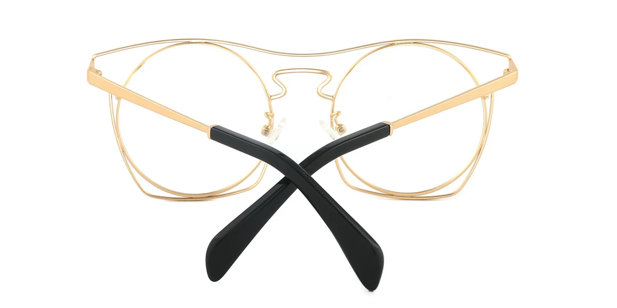Gold Round Gorgeous  Eyeglasses | WhereLight