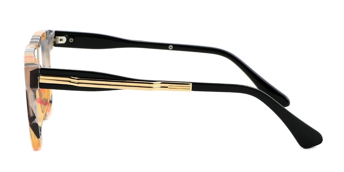 Other Rectangle Simple Classic Custom Engraving Eyeglasses | WhereLight