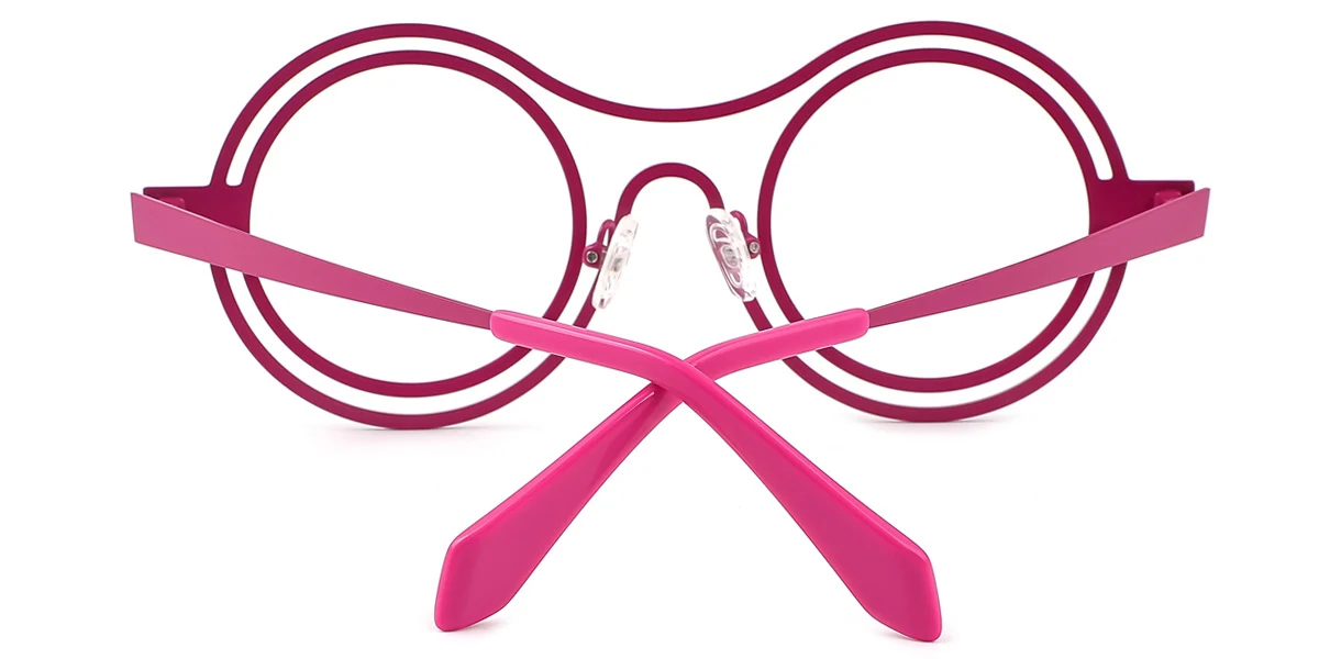 Purple Round Unique Gorgeous  Eyeglasses | WhereLight