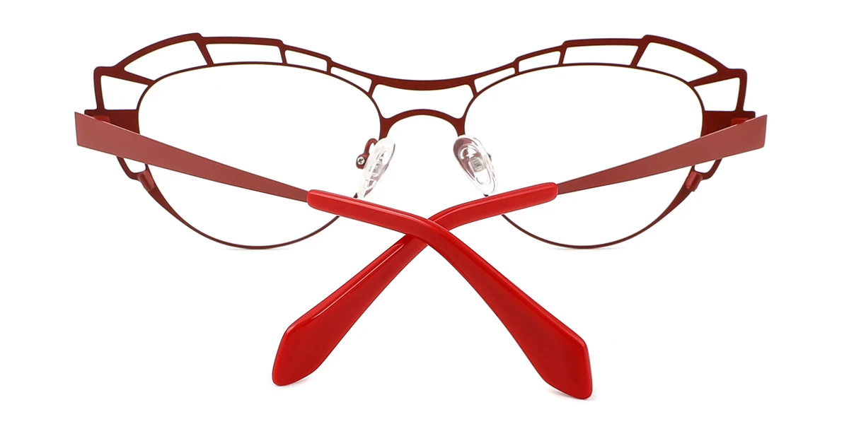 Red Cateye Unique Gorgeous Super Light Eyeglasses | WhereLight