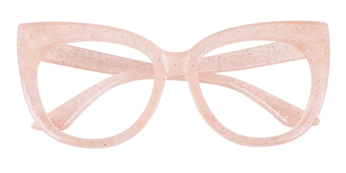 Pink Cateye Unique Custom Engraving Eyeglasses | WhereLight