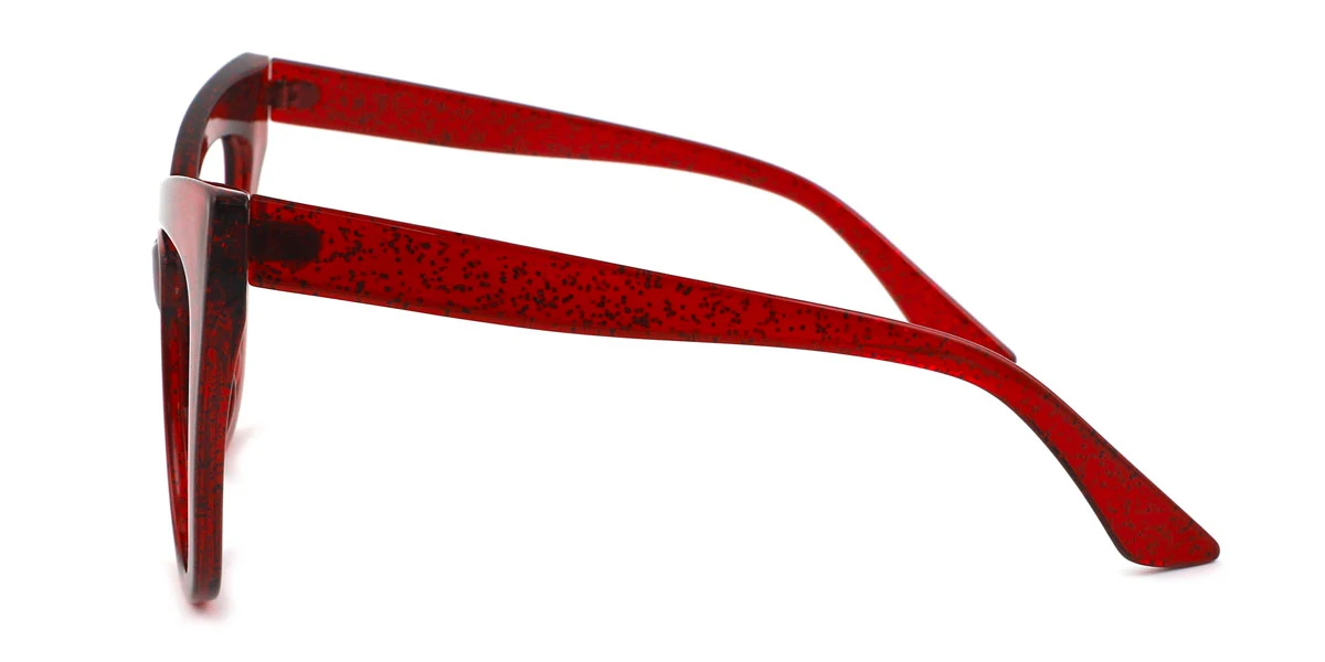 Red Cateye Unique Custom Engraving Eyeglasses | WhereLight