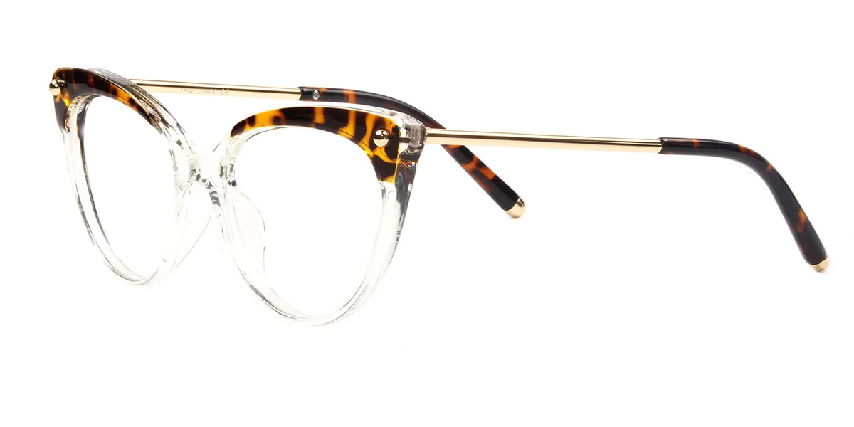Tortoiseshell Cateye Unique  Eyeglasses | WhereLight