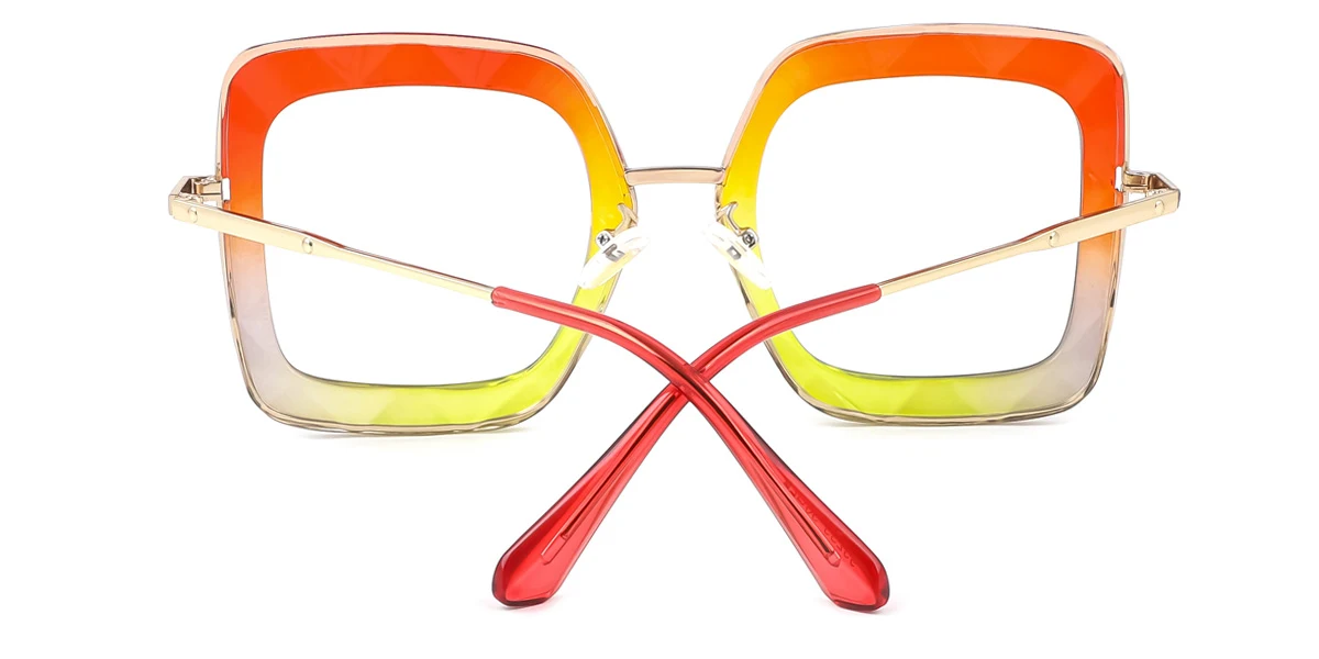 Multicolor Rectangle Unique Gorgeous  Eyeglasses | WhereLight