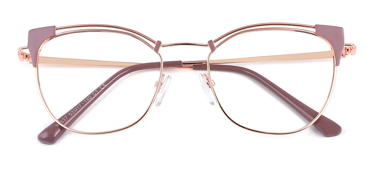 Brown Cateye Unique Eyeglasses | WhereLight