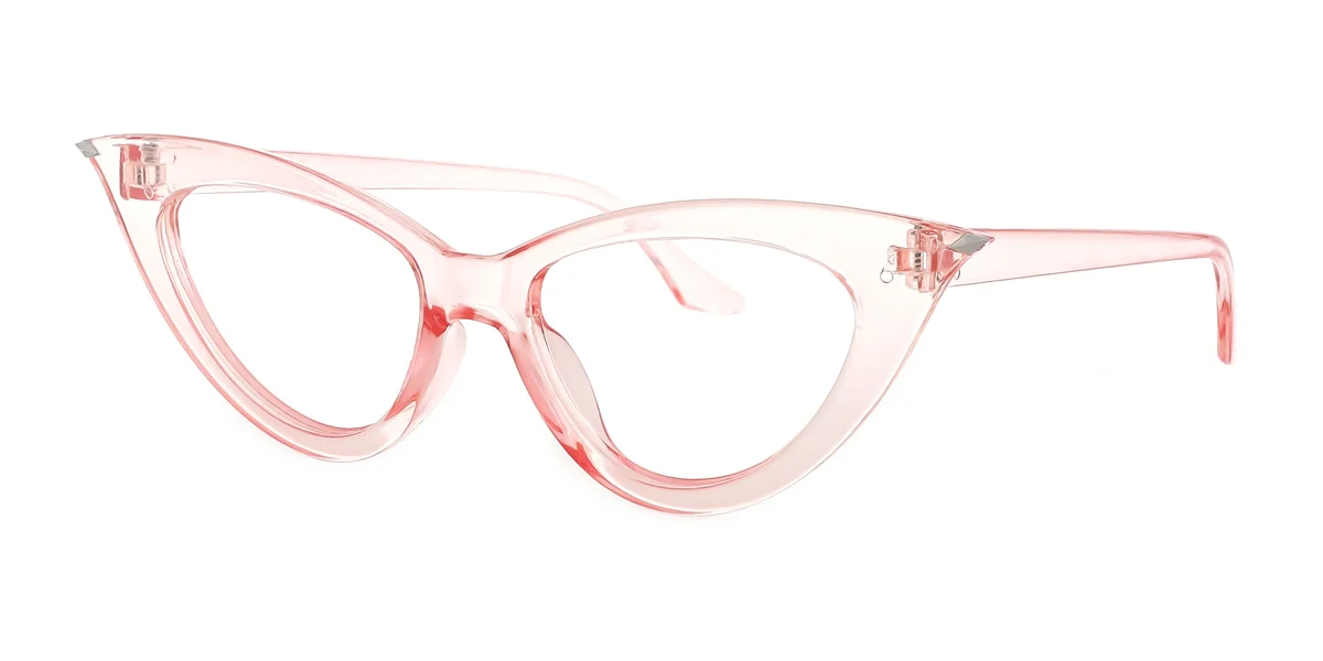 Pink Cateye Classic Unique Custom Engraving Eyeglasses | WhereLight