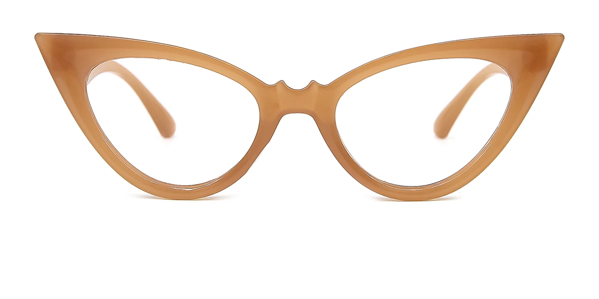 Brown Cateye Classic Unique Gorgeous Custom Engraving Eyeglasses | WhereLight