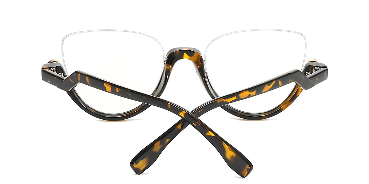 Tortoiseshell Cateye Unique Gorgeous Rhinestone Custom Engraving Eyeglasses | WhereLight