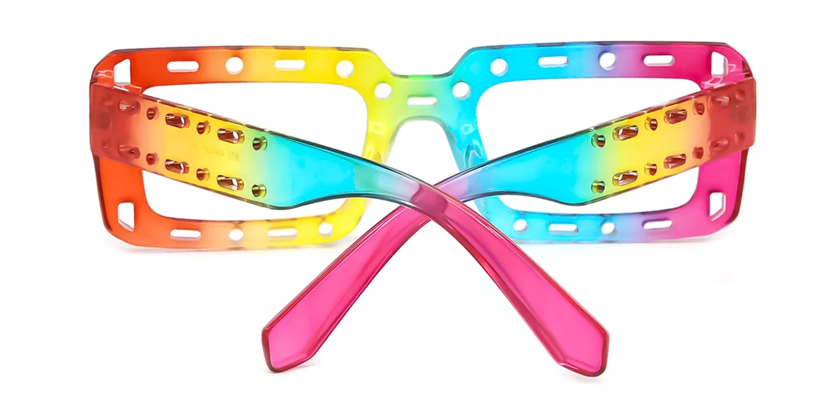 Multicolor Rectangle Unique Gorgeous Custom Engraving Eyeglasses | WhereLight