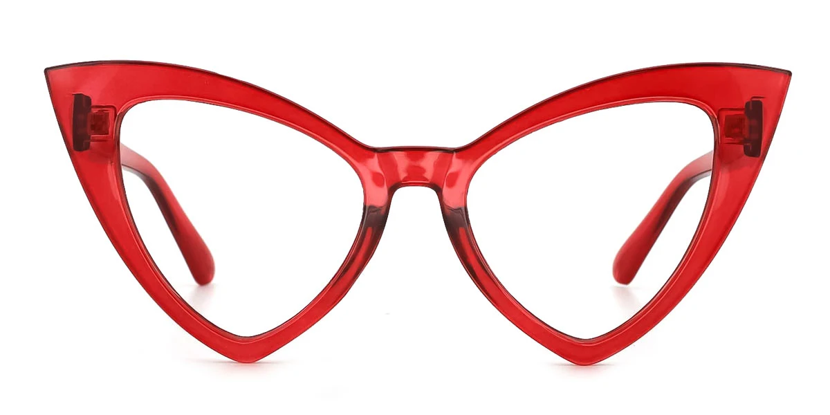 Red Cateye Unique Custom Engraving Eyeglasses | WhereLight
