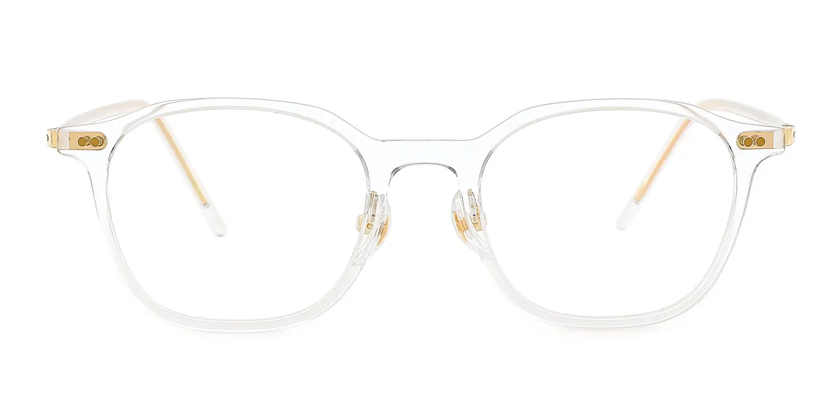 Clear Oval Simple Classic  Eyeglasses | WhereLight