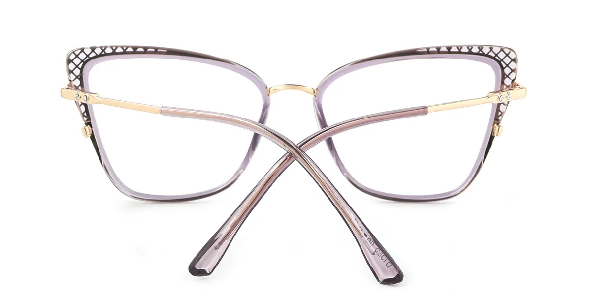 Purple Cateye Spring Hinges Eyeglasses WhereLight