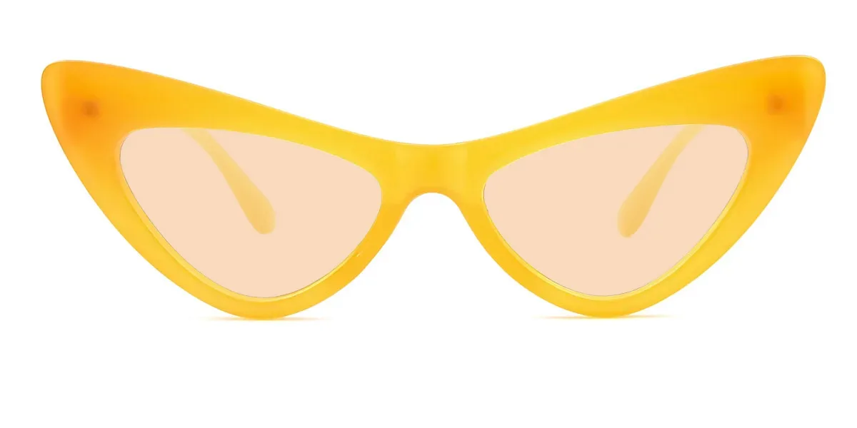 Orange Cateye Unique Custom Engraving Eyeglasses | WhereLight