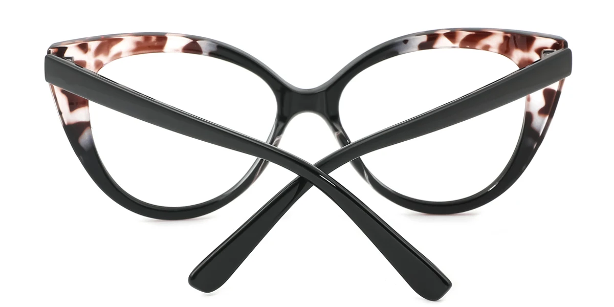 Floral Cateye Simple Classic Retro Unique Gorgeous Custom Engraving Eyeglasses | WhereLight