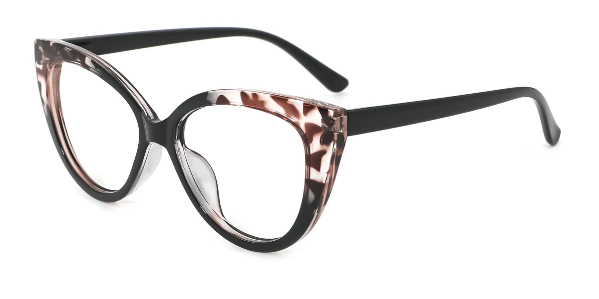 Floral Cateye Simple Classic Retro Unique Gorgeous Custom Engraving Eyeglasses | WhereLight