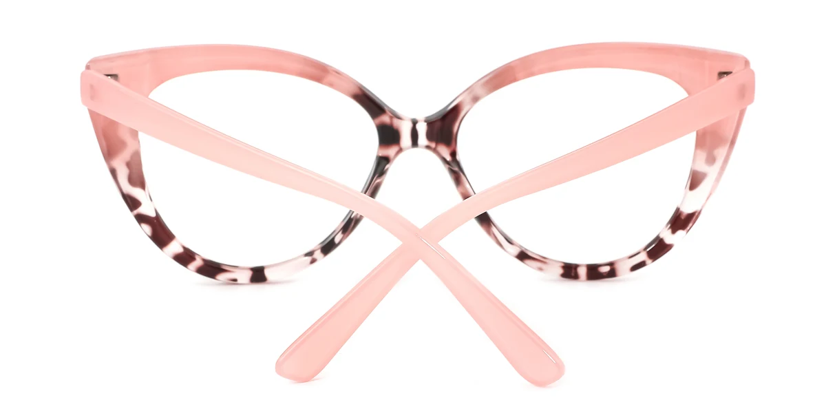 Pink Cateye Simple Classic Retro Unique Gorgeous Custom Engraving Eyeglasses | WhereLight