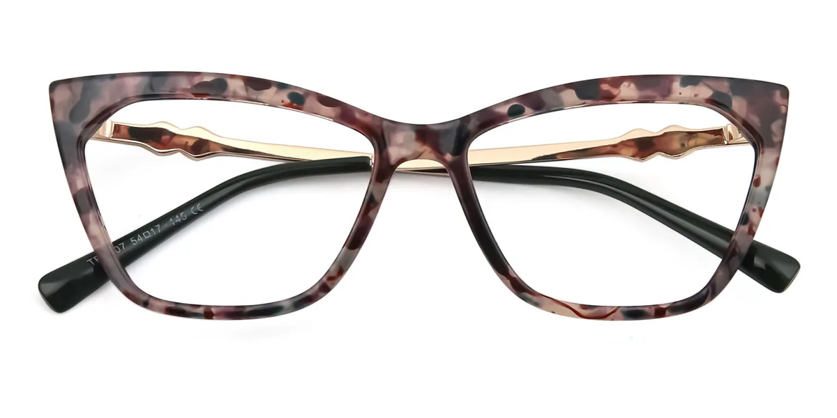 Floral Cateye Unique Spring Hinges Eyeglasses | WhereLight