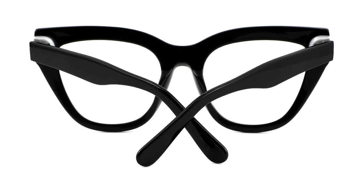 Black Cateye Classic Retro  Eyeglasses | WhereLight