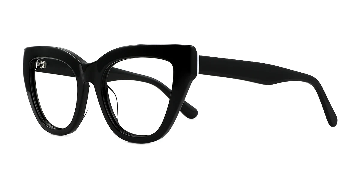 Black Cateye Classic Retro  Eyeglasses | WhereLight