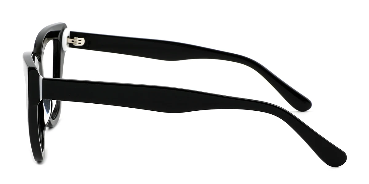 Black Cateye Classic Retro  Eyeglasses | WhereLight