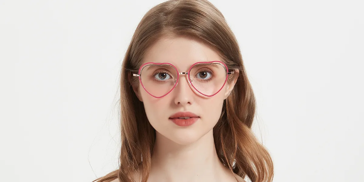Purple Heart Simple Gorgeous Super Light Eyeglasses | WhereLight