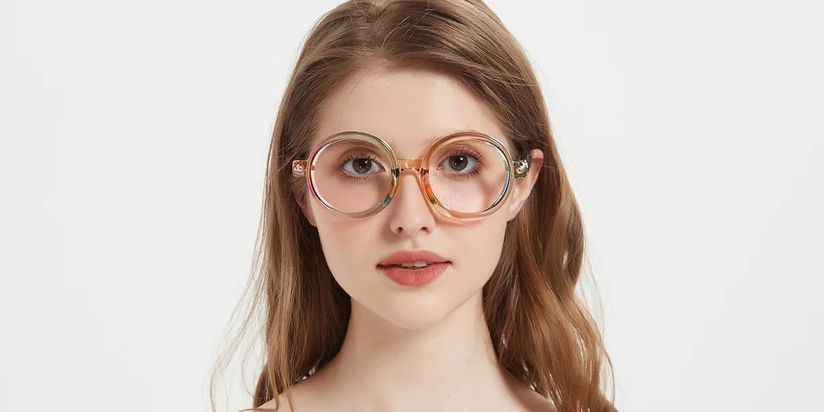 Multicolor Round Classic Retro Unique Gorgeous  Eyeglasses | WhereLight