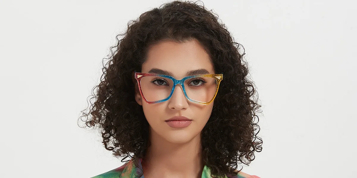 Multicolor Butterfly Unique Custom Engraving Eyeglasses | WhereLight