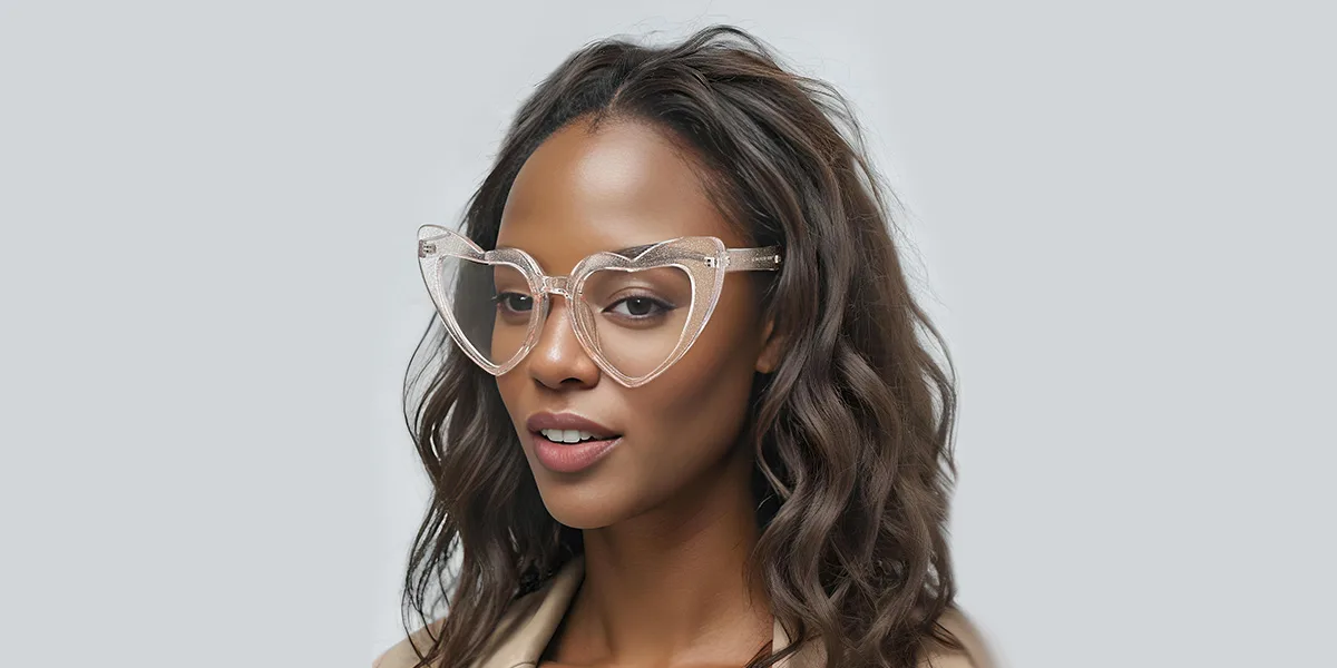 Other Heart Irregular Classic Unique Gorgeous Custom Engraving Eyeglasses | WhereLight