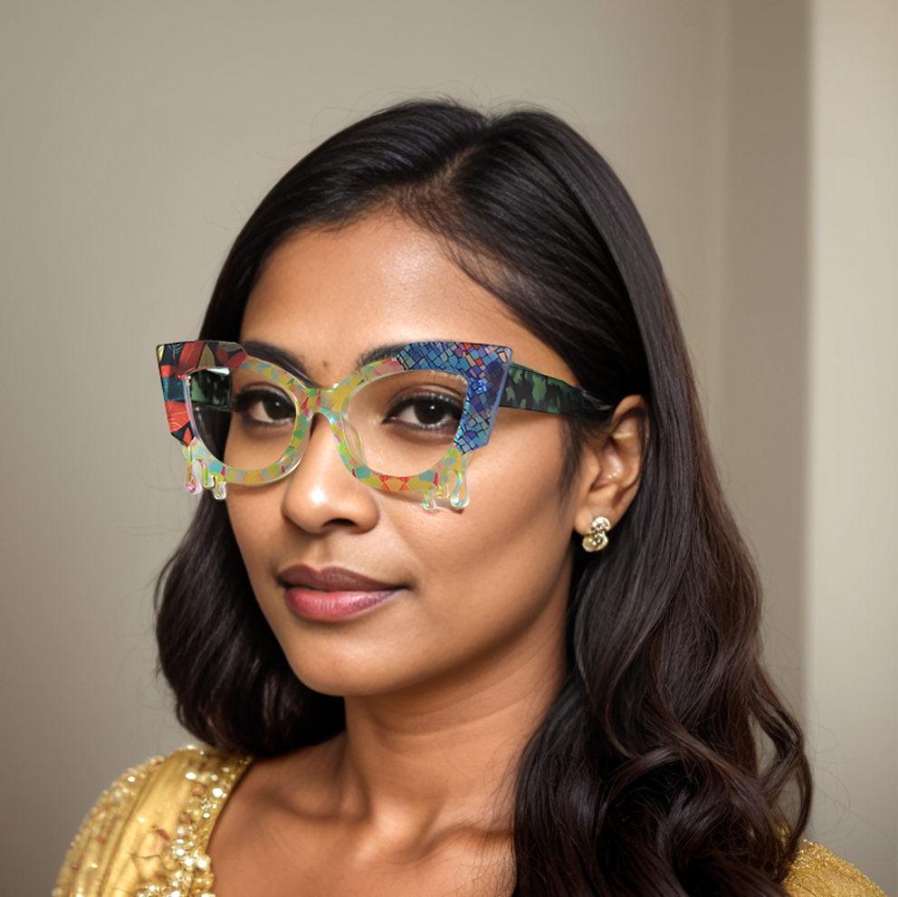 Multicolor Cateye Butterfly Unique Gorgeous  Eyeglasses | WhereLight