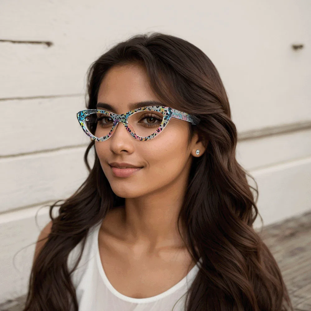 Floral Cateye Gorgeous Spring Hinges Eyeglasses | WhereLight