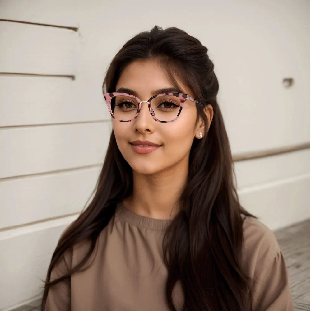 Pink Cateye Unique  Eyeglasses | WhereLight