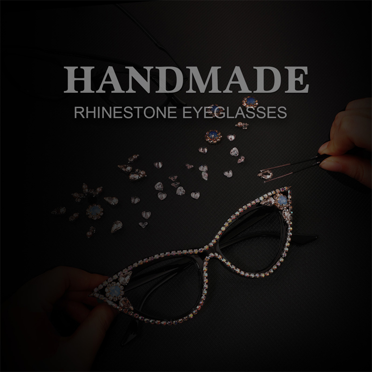 Rhinestone glasses frames online