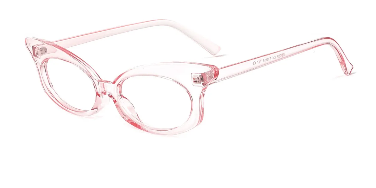 Pink Cateye Butterfly Irregular Classic Unique Gorgeous Custom Engraving Eyeglasses | WhereLight