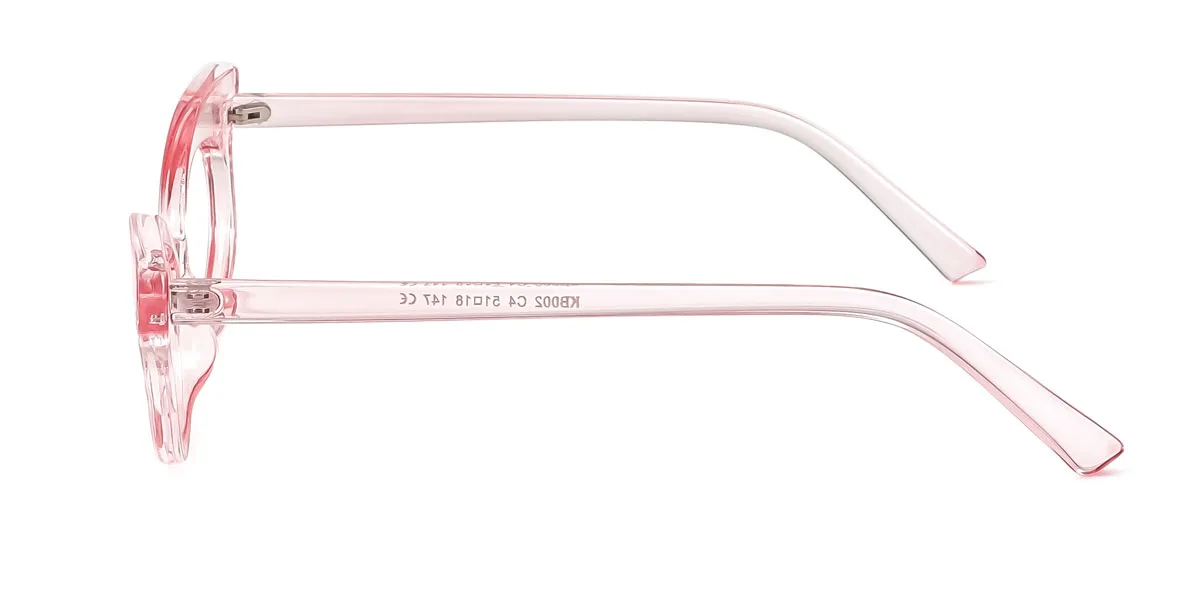Pink Cateye Butterfly Irregular Classic Unique Gorgeous Custom Engraving Eyeglasses | WhereLight