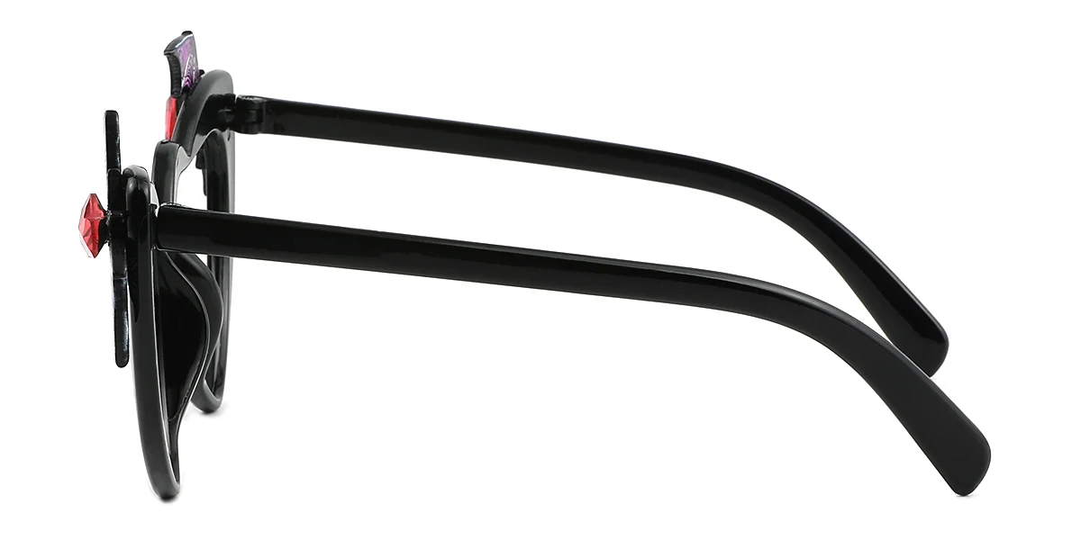 Black Heart Gorgeous Custom Engraving Eyeglasses | WhereLight
