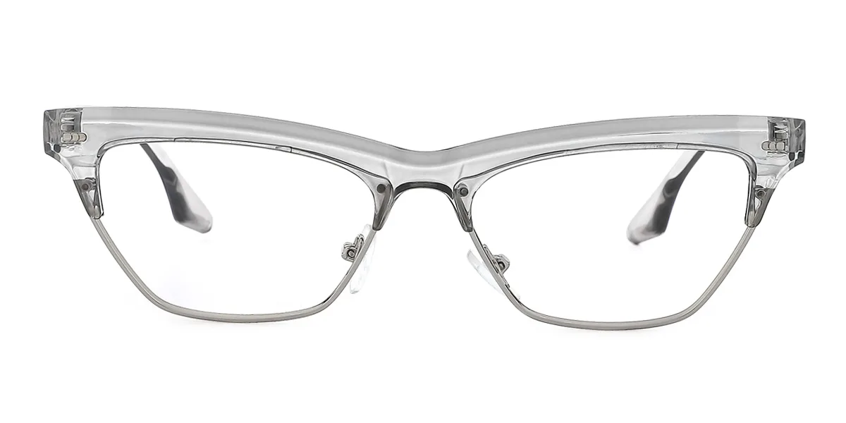 Grey Cateye Unique Gorgeous Custom Engraving Eyeglasses | WhereLight