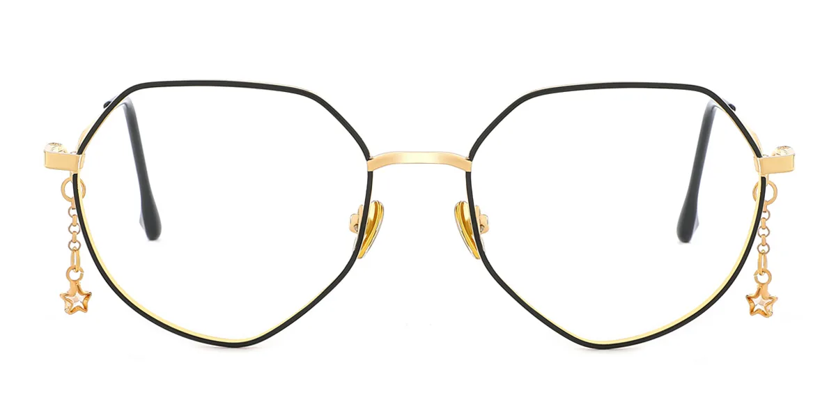 Black Irregular Unique Gorgeous  Eyeglasses | WhereLight