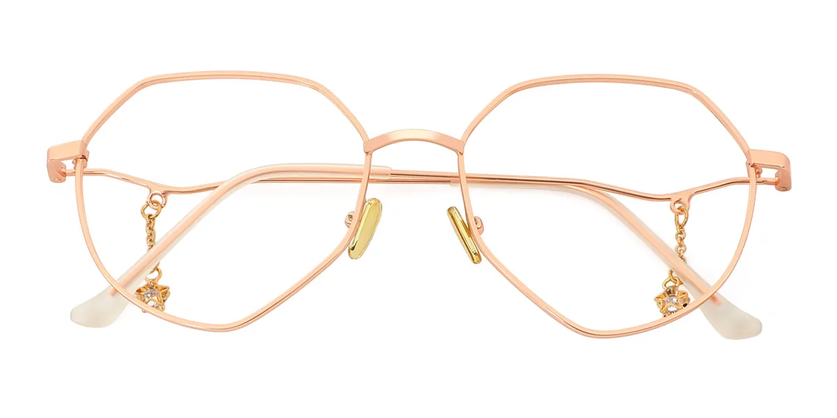 Pink Irregular Unique Gorgeous  Eyeglasses | WhereLight