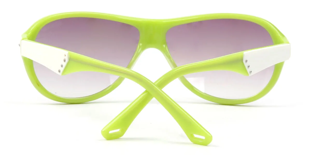 Green Oval Classic Custom Engraving Sunglasses | WhereLight