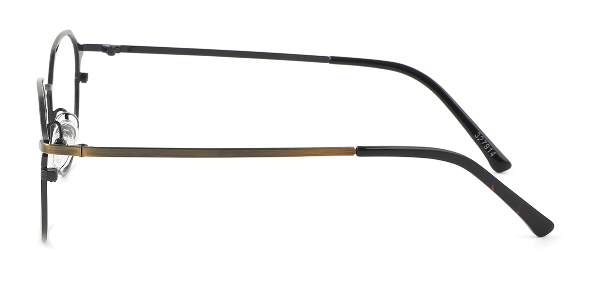 Black Geometric Simple Classic  Eyeglasses | WhereLight