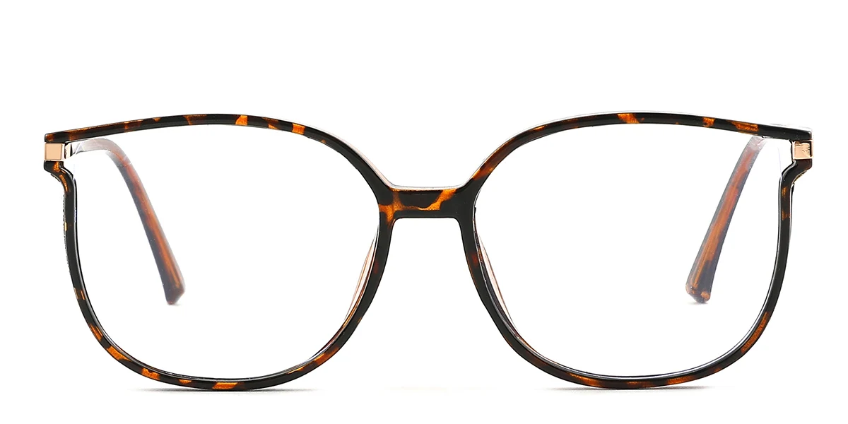 Tortoiseshell Rectangle Unique Gorgeous  Eyeglasses | WhereLight